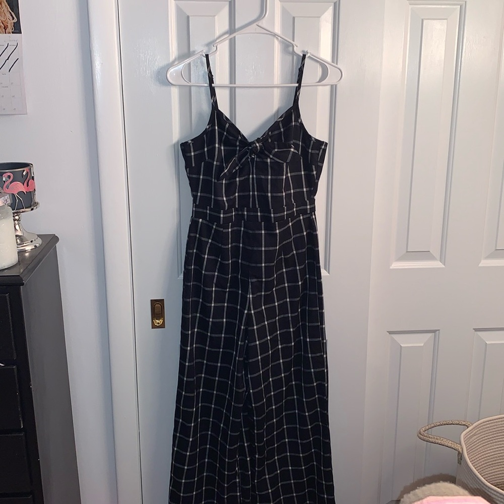 EUC Romeo & Juliet Windowpane jumpsuit